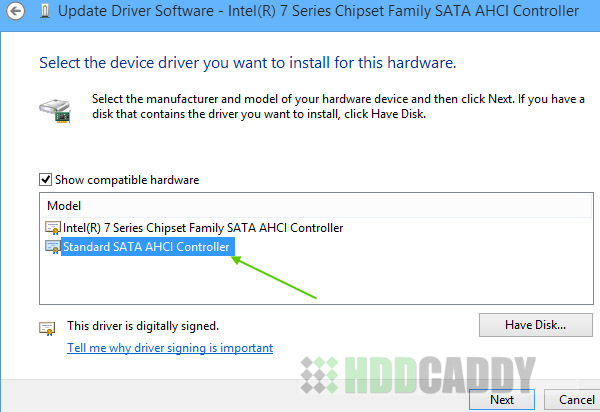 Intel 7 server chipset family sata ahci controller driver difference windows 7